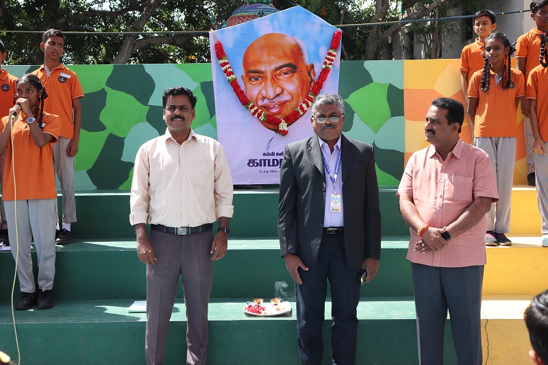 Kamarajar Birthday Celebration at Vailankanni Public School Bargur