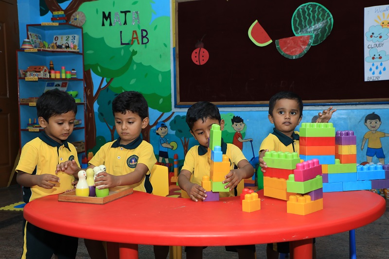 Kindergarten section at Vailankanni Public School, Bargur