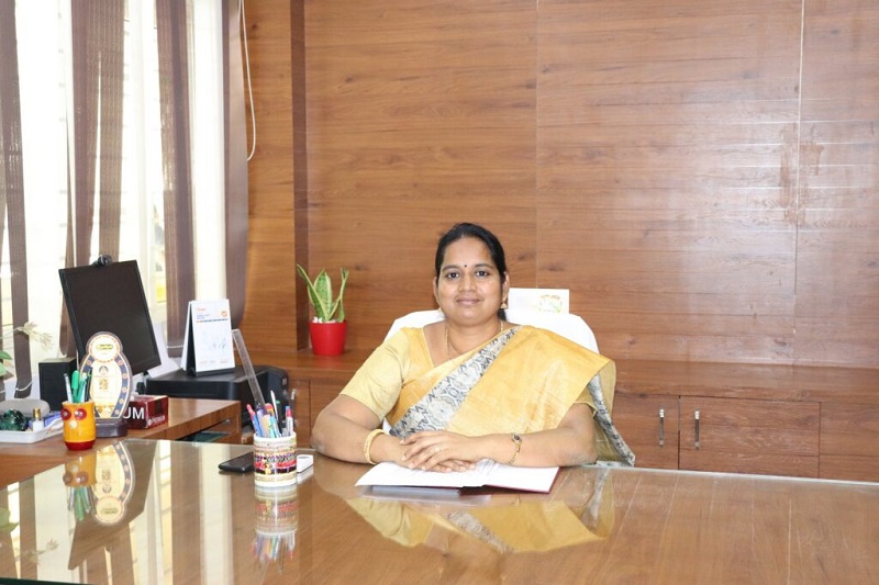 Mrs. Manjula Subramani - Principal of Vailankanni Public School CBSE, Bargur